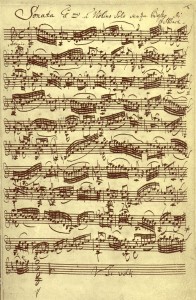 Johann Sebastian Bach-Partitura