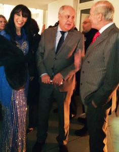 Ester Campese e l'ambasciatore del Marocco in Italia Hassan Habouyoub